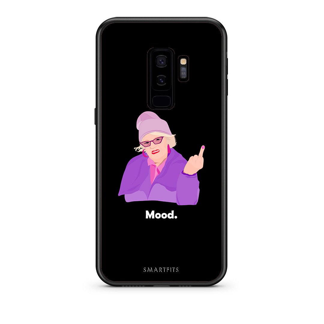 samsung s9 plus Grandma Mood Black θήκη από τη Smartfits με σχέδιο στο πίσω μέρος και μαύρο περίβλημα | Smartphone case with colorful back and black bezels by Smartfits