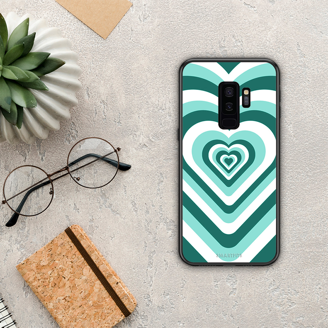 Green Hearts - Samsung Galaxy S9+ θήκη