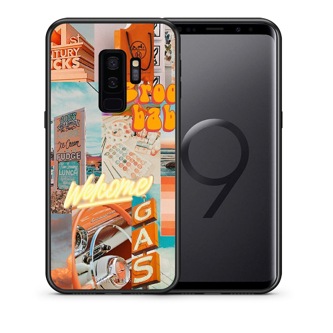 Θήκη Αγίου Βαλεντίνου Samsung S9 Plus Groovy Babe από τη Smartfits με σχέδιο στο πίσω μέρος και μαύρο περίβλημα | Samsung S9 Plus Groovy Babe case with colorful back and black bezels
