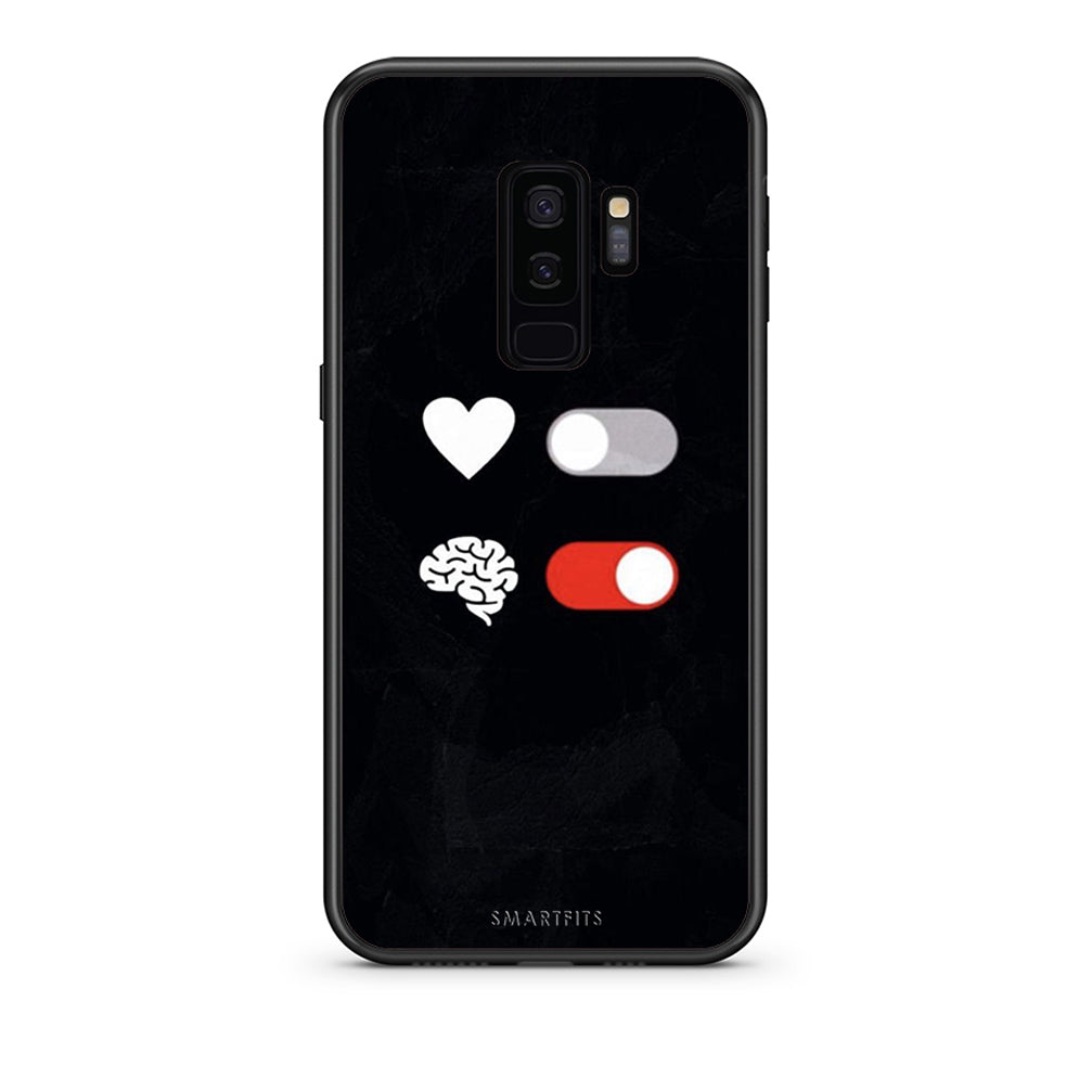 samsung s9 plus Heart Vs Brain Θήκη Αγίου Βαλεντίνου από τη Smartfits με σχέδιο στο πίσω μέρος και μαύρο περίβλημα | Smartphone case with colorful back and black bezels by Smartfits
