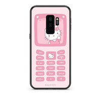 Thumbnail for samsung s9 plus Hello Kitten Θήκη Αγίου Βαλεντίνου από τη Smartfits με σχέδιο στο πίσω μέρος και μαύρο περίβλημα | Smartphone case with colorful back and black bezels by Smartfits