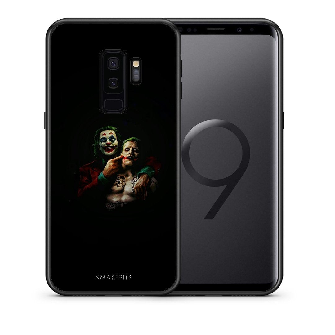 Θήκη Samsung S9 Plus Clown Hero από τη Smartfits με σχέδιο στο πίσω μέρος και μαύρο περίβλημα | Samsung S9 Plus Clown Hero case with colorful back and black bezels