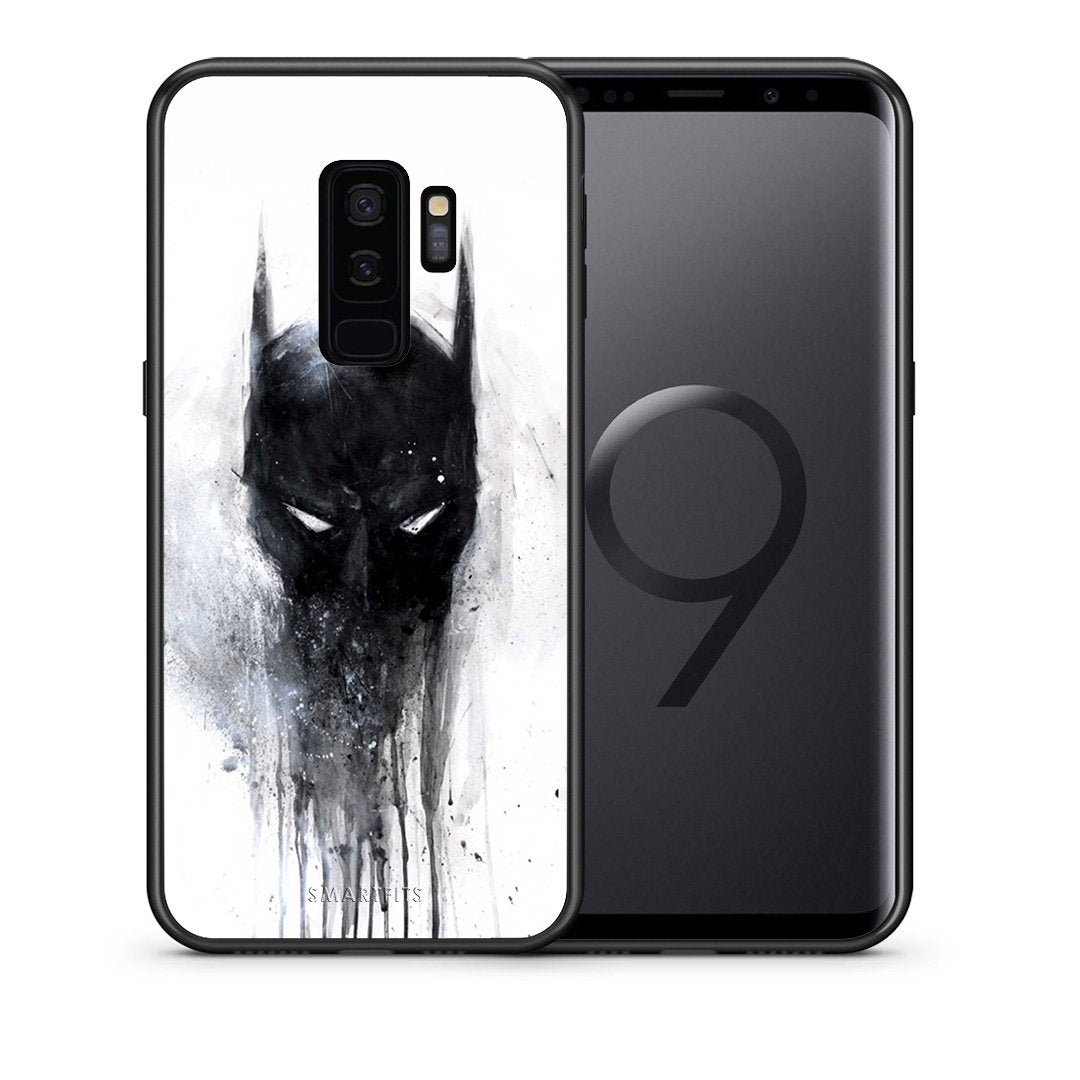 Θήκη Samsung S9 Plus Paint Bat Hero από τη Smartfits με σχέδιο στο πίσω μέρος και μαύρο περίβλημα | Samsung S9 Plus Paint Bat Hero case with colorful back and black bezels