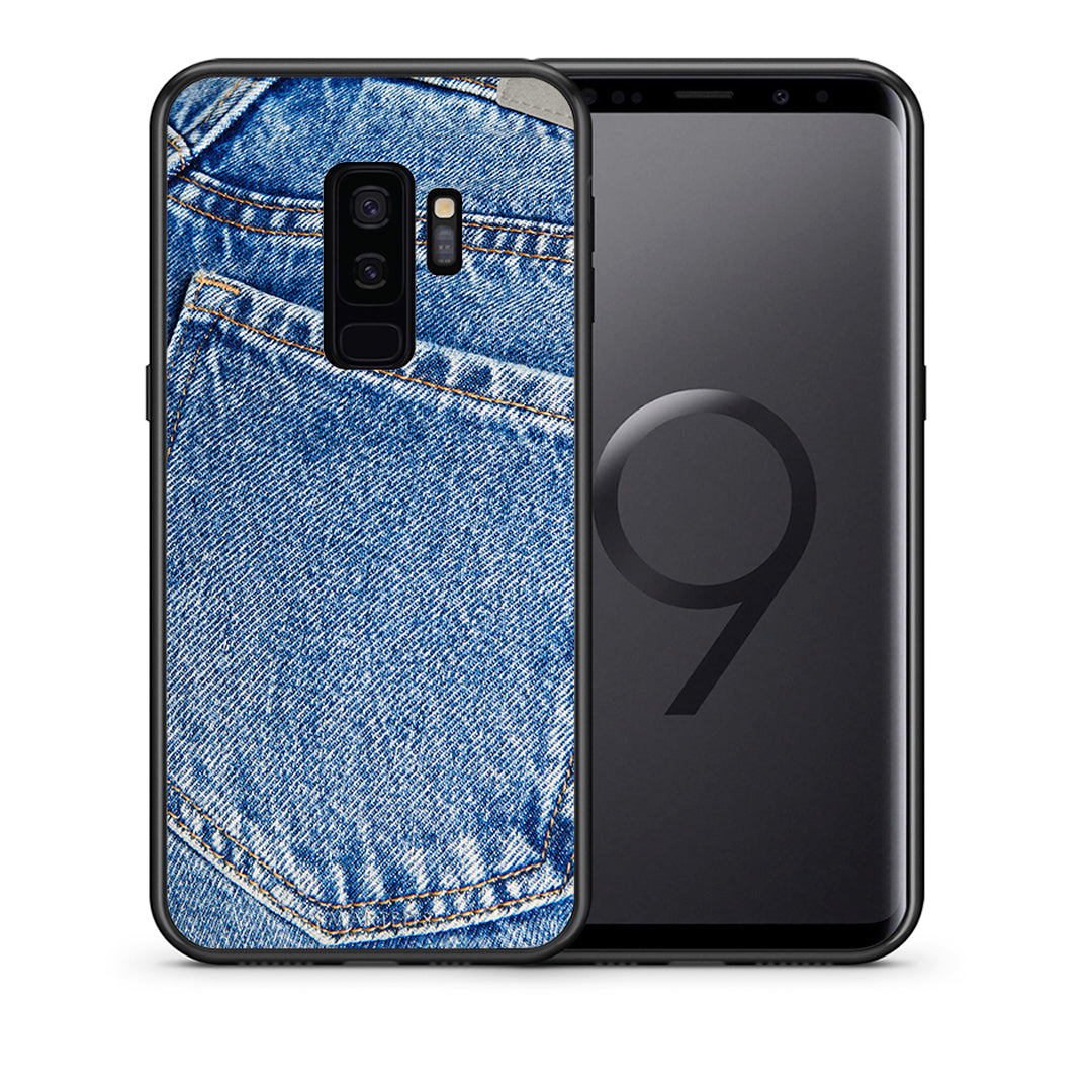 Θήκη Samsung S9 Plus Jeans Pocket από τη Smartfits με σχέδιο στο πίσω μέρος και μαύρο περίβλημα | Samsung S9 Plus Jeans Pocket case with colorful back and black bezels