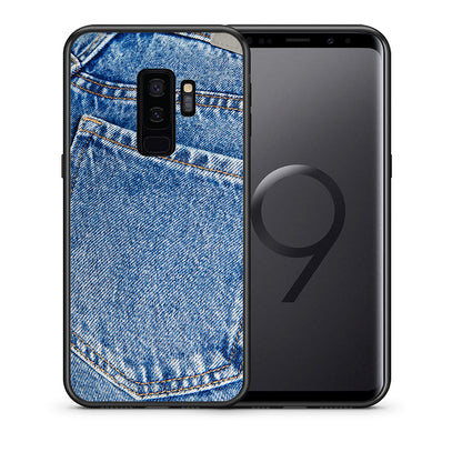 Θήκη Samsung S9 Plus Jeans Pocket από τη Smartfits με σχέδιο στο πίσω μέρος και μαύρο περίβλημα | Samsung S9 Plus Jeans Pocket case with colorful back and black bezels