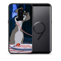 Thumbnail for Θήκη Αγίου Βαλεντίνου Samsung S9 Plus Lady And Tramp 1 από τη Smartfits με σχέδιο στο πίσω μέρος και μαύρο περίβλημα | Samsung S9 Plus Lady And Tramp 1 case with colorful back and black bezels