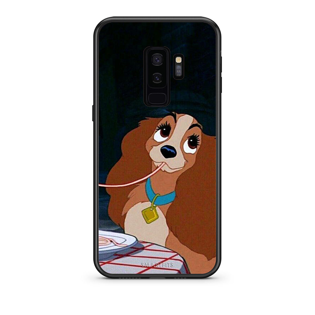 samsung s9 plus Lady And Tramp 2 Θήκη Αγίου Βαλεντίνου από τη Smartfits με σχέδιο στο πίσω μέρος και μαύρο περίβλημα | Smartphone case with colorful back and black bezels by Smartfits