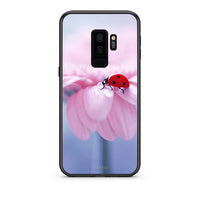 Thumbnail for samsung s9 plus Ladybug Flower θήκη από τη Smartfits με σχέδιο στο πίσω μέρος και μαύρο περίβλημα | Smartphone case with colorful back and black bezels by Smartfits