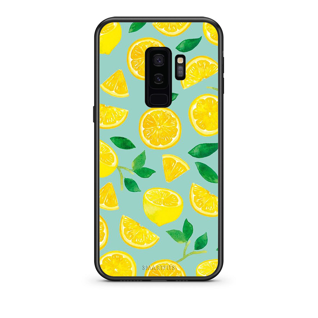 samsung s9 plus Lemons θήκη από τη Smartfits με σχέδιο στο πίσω μέρος και μαύρο περίβλημα | Smartphone case with colorful back and black bezels by Smartfits