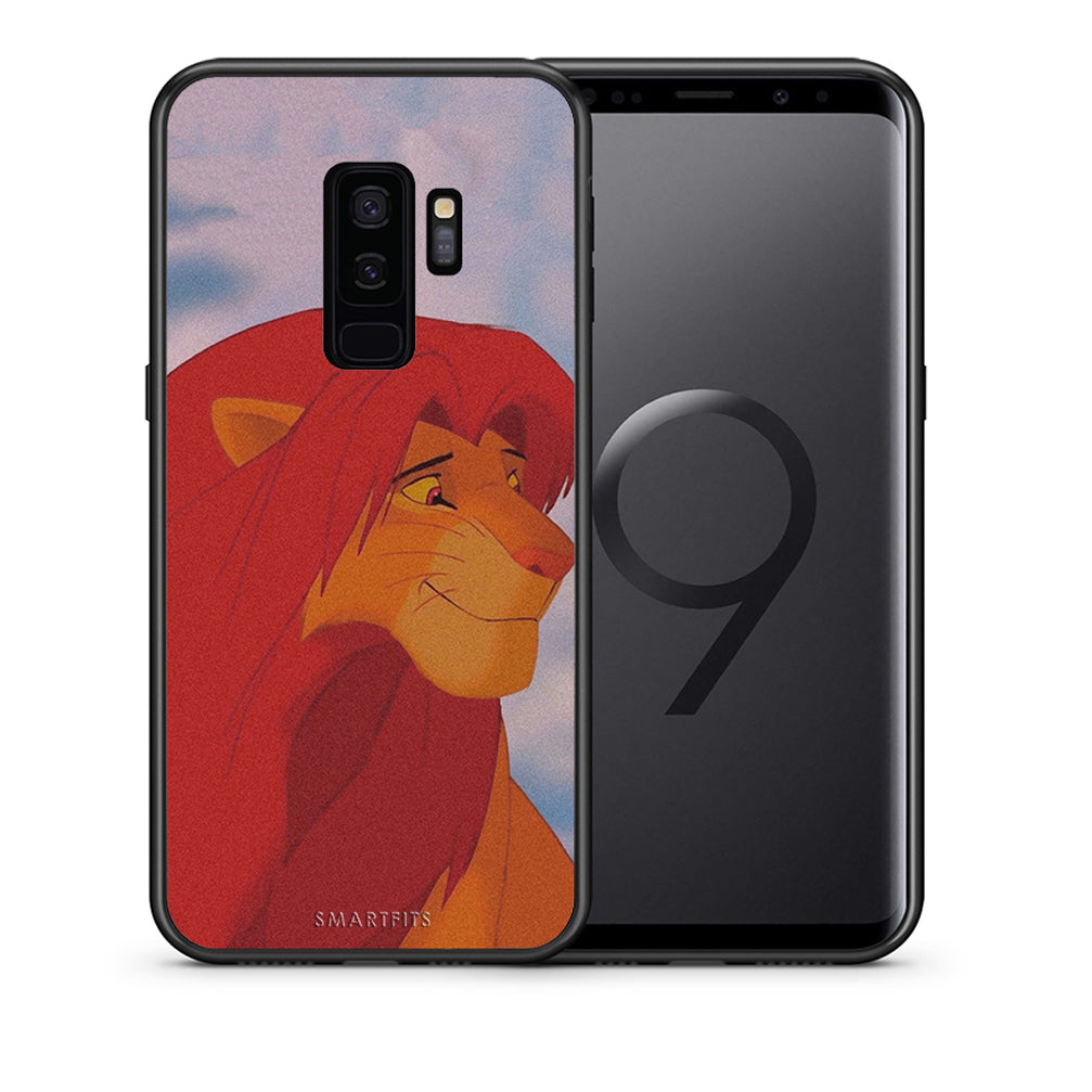 Θήκη Αγίου Βαλεντίνου Samsung S9 Plus Lion Love 1 από τη Smartfits με σχέδιο στο πίσω μέρος και μαύρο περίβλημα | Samsung S9 Plus Lion Love 1 case with colorful back and black bezels