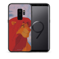 Thumbnail for Θήκη Αγίου Βαλεντίνου Samsung S9 Plus Lion Love 1 από τη Smartfits με σχέδιο στο πίσω μέρος και μαύρο περίβλημα | Samsung S9 Plus Lion Love 1 case with colorful back and black bezels