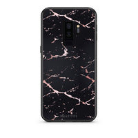 Thumbnail for 4 - samsung galaxy s9 plus Black Rosegold Marble case, cover, bumper