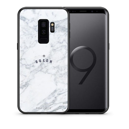 Θήκη Samsung S9 Plus Queen Marble από τη Smartfits με σχέδιο στο πίσω μέρος και μαύρο περίβλημα | Samsung S9 Plus Queen Marble case with colorful back and black bezels