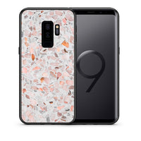 Thumbnail for Θήκη Samsung S9 Plus Marble Terrazzo από τη Smartfits με σχέδιο στο πίσω μέρος και μαύρο περίβλημα | Samsung S9 Plus Marble Terrazzo case with colorful back and black bezels