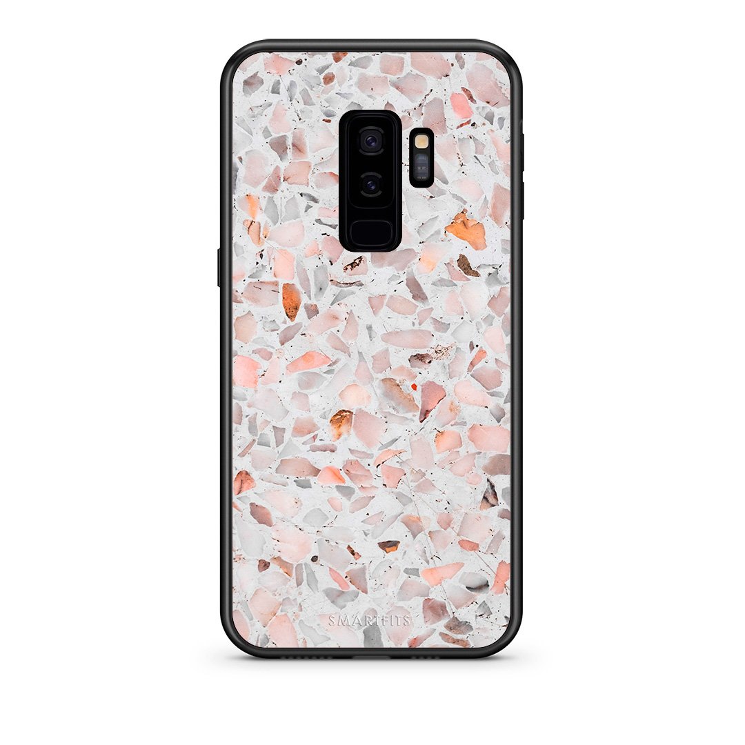 samsung s9 plus Marble Terrazzo θήκη από τη Smartfits με σχέδιο στο πίσω μέρος και μαύρο περίβλημα | Smartphone case with colorful back and black bezels by Smartfits