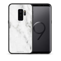 Thumbnail for Θήκη Samsung S9 Plus White Marble από τη Smartfits με σχέδιο στο πίσω μέρος και μαύρο περίβλημα | Samsung S9 Plus White Marble case with colorful back and black bezels