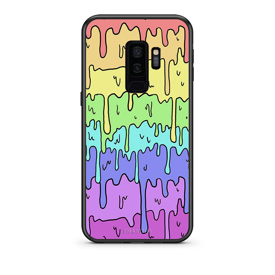 samsung s9 plus Melting Rainbow θήκη από τη Smartfits με σχέδιο στο πίσω μέρος και μαύρο περίβλημα | Smartphone case with colorful back and black bezels by Smartfits