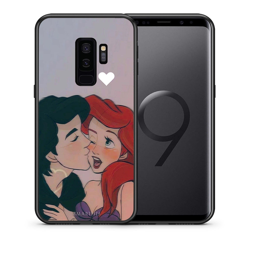 Θήκη Αγίου Βαλεντίνου Samsung S9 Plus Mermaid Love από τη Smartfits με σχέδιο στο πίσω μέρος και μαύρο περίβλημα | Samsung S9 Plus Mermaid Love case with colorful back and black bezels