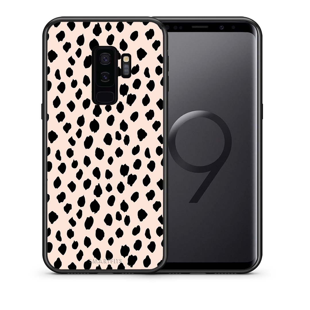Θήκη Samsung S9 Plus New Polka Dots από τη Smartfits με σχέδιο στο πίσω μέρος και μαύρο περίβλημα | Samsung S9 Plus New Polka Dots case with colorful back and black bezels