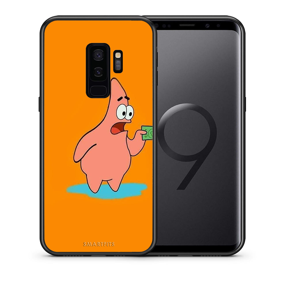 Θήκη Αγίου Βαλεντίνου Samsung S9 Plus No Money 1 από τη Smartfits με σχέδιο στο πίσω μέρος και μαύρο περίβλημα | Samsung S9 Plus No Money 1 case with colorful back and black bezels