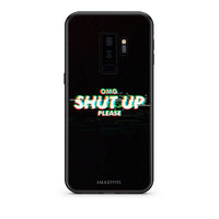 Thumbnail for samsung s9 plus OMG ShutUp θήκη από τη Smartfits με σχέδιο στο πίσω μέρος και μαύρο περίβλημα | Smartphone case with colorful back and black bezels by Smartfits