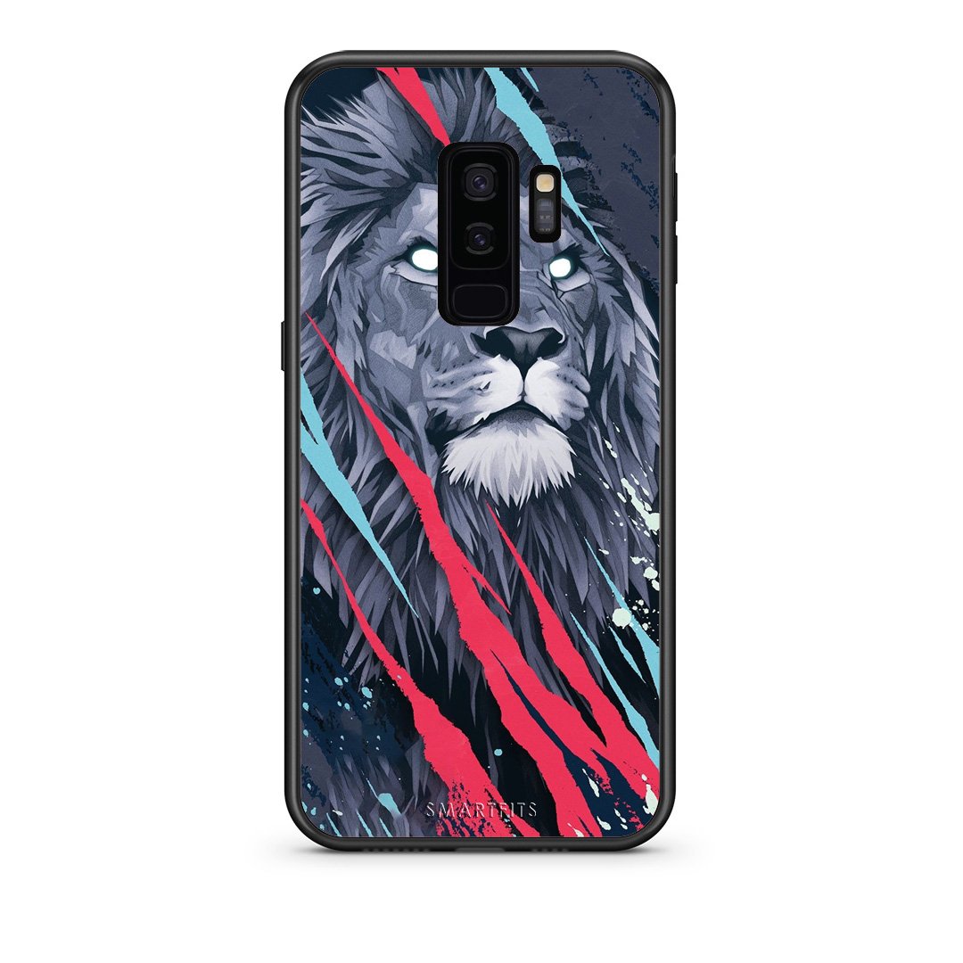 4 - samsung s9 plus Lion Designer PopArt case, cover, bumper