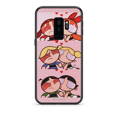 samsung s9 plus Puff Love Θήκη Αγίου Βαλεντίνου από τη Smartfits με σχέδιο στο πίσω μέρος και μαύρο περίβλημα | Smartphone case with colorful back and black bezels by Smartfits