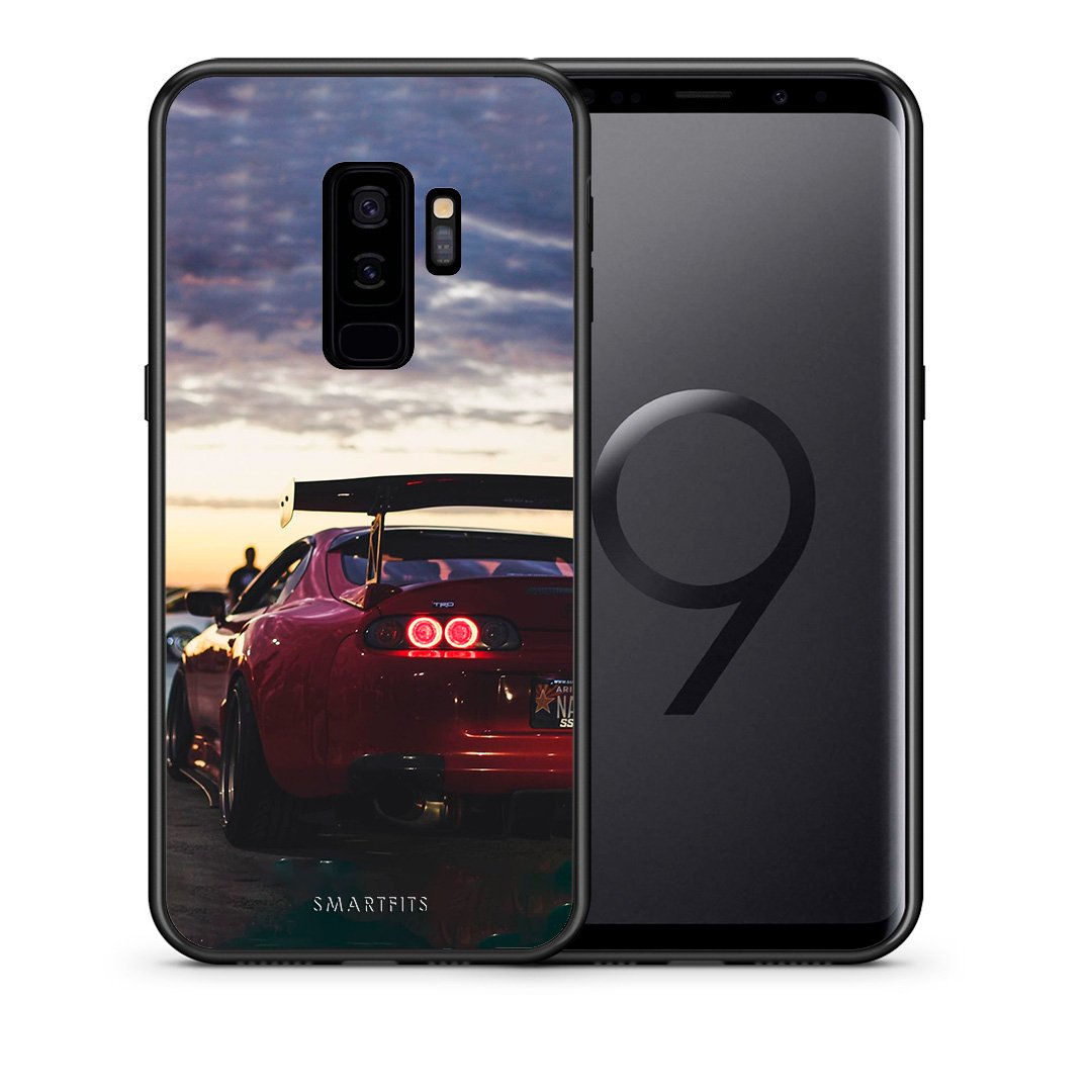 Θήκη Samsung S9 Plus Racing Supra από τη Smartfits με σχέδιο στο πίσω μέρος και μαύρο περίβλημα | Samsung S9 Plus Racing Supra case with colorful back and black bezels