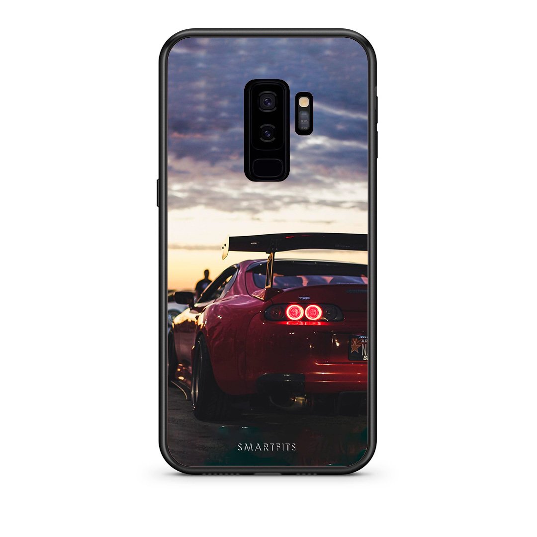 samsung s9 plus Racing Supra θήκη από τη Smartfits με σχέδιο στο πίσω μέρος και μαύρο περίβλημα | Smartphone case with colorful back and black bezels by Smartfits