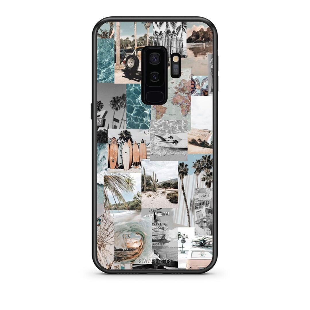 samsung s9 plus Retro Beach Life Θήκη από τη Smartfits με σχέδιο στο πίσω μέρος και μαύρο περίβλημα | Smartphone case with colorful back and black bezels by Smartfits