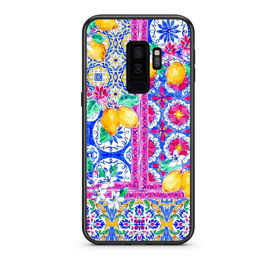 samsung s9 plus Retro Spring θήκη από τη Smartfits με σχέδιο στο πίσω μέρος και μαύρο περίβλημα | Smartphone case with colorful back and black bezels by Smartfits