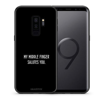 Θήκη Samsung S9 Plus Salute από τη Smartfits με σχέδιο στο πίσω μέρος και μαύρο περίβλημα | Samsung S9 Plus Salute case with colorful back and black bezels