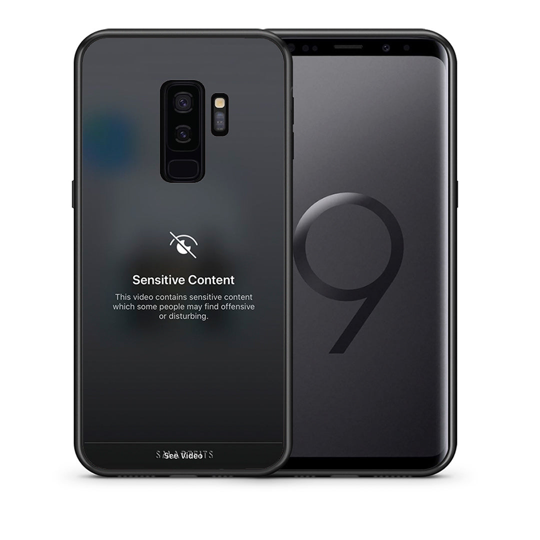 Θήκη Samsung S9 Plus Sensitive Content από τη Smartfits με σχέδιο στο πίσω μέρος και μαύρο περίβλημα | Samsung S9 Plus Sensitive Content case with colorful back and black bezels