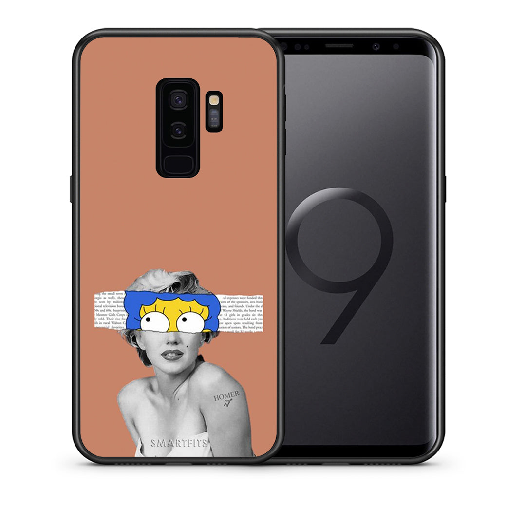 Θήκη Samsung S9 Plus Sim Merilyn από τη Smartfits με σχέδιο στο πίσω μέρος και μαύρο περίβλημα | Samsung S9 Plus Sim Merilyn case with colorful back and black bezels