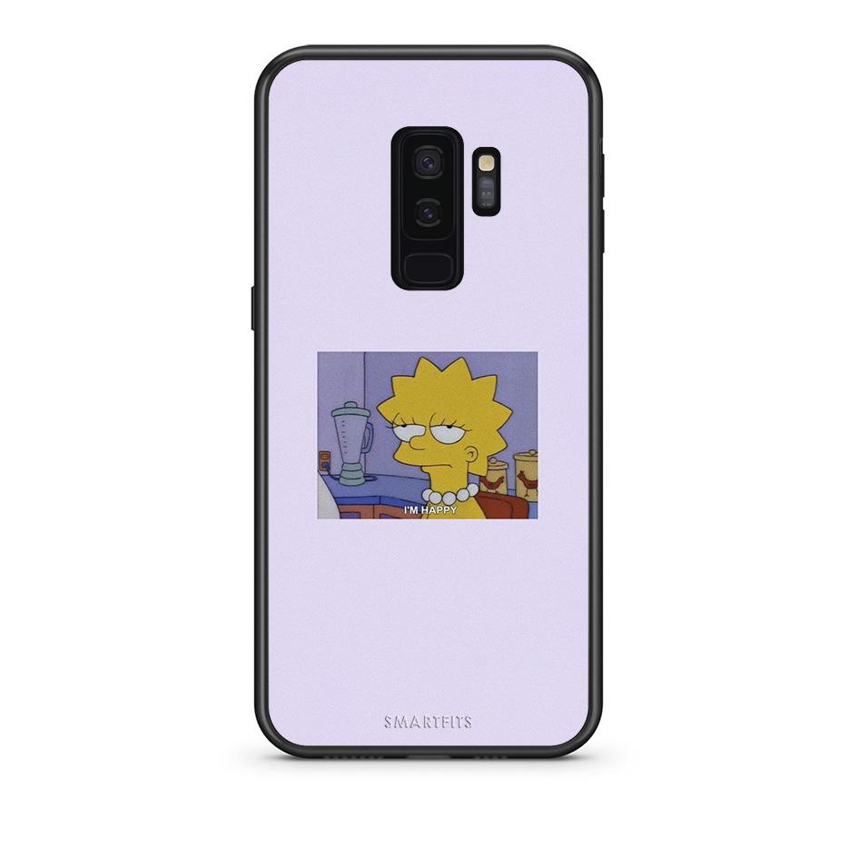 samsung s9 plus So Happy θήκη από τη Smartfits με σχέδιο στο πίσω μέρος και μαύρο περίβλημα | Smartphone case with colorful back and black bezels by Smartfits