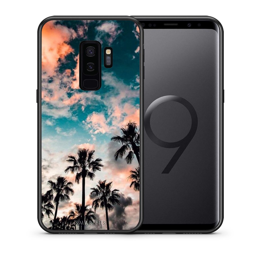 Θήκη Samsung S9 Plus Sky Summer από τη Smartfits με σχέδιο στο πίσω μέρος και μαύρο περίβλημα | Samsung S9 Plus Sky Summer case with colorful back and black bezels