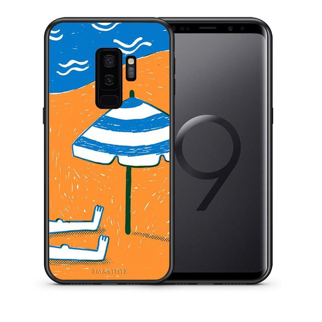 Θήκη Samsung S9 Plus Summering από τη Smartfits με σχέδιο στο πίσω μέρος και μαύρο περίβλημα | Samsung S9 Plus Summering case with colorful back and black bezels