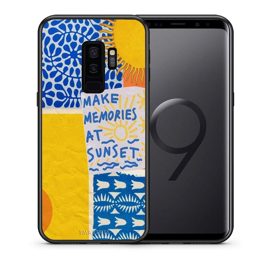 Θήκη Samsung S9 Plus Sunset Memories από τη Smartfits με σχέδιο στο πίσω μέρος και μαύρο περίβλημα | Samsung S9 Plus Sunset Memories case with colorful back and black bezels