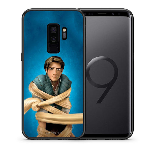 Θήκη Αγίου Βαλεντίνου Samsung S9 Plus Tangled 1 από τη Smartfits με σχέδιο στο πίσω μέρος και μαύρο περίβλημα | Samsung S9 Plus Tangled 1 case with colorful back and black bezels