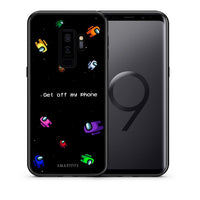 Thumbnail for Θήκη Samsung S9 Plus AFK Text από τη Smartfits με σχέδιο στο πίσω μέρος και μαύρο περίβλημα | Samsung S9 Plus AFK Text case with colorful back and black bezels