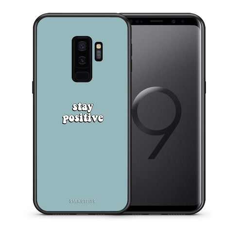 Θήκη Samsung S9 Plus Positive Text από τη Smartfits με σχέδιο στο πίσω μέρος και μαύρο περίβλημα | Samsung S9 Plus Positive Text case with colorful back and black bezels