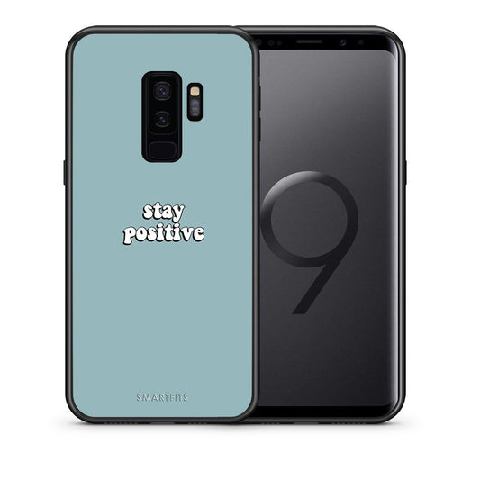 Θήκη Samsung S9 Plus Positive Text από τη Smartfits με σχέδιο στο πίσω μέρος και μαύρο περίβλημα | Samsung S9 Plus Positive Text case with colorful back and black bezels