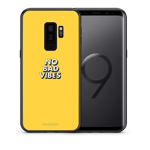 Θήκη Samsung S9 Plus Vibes Text από τη Smartfits με σχέδιο στο πίσω μέρος και μαύρο περίβλημα | Samsung S9 Plus Vibes Text case with colorful back and black bezels