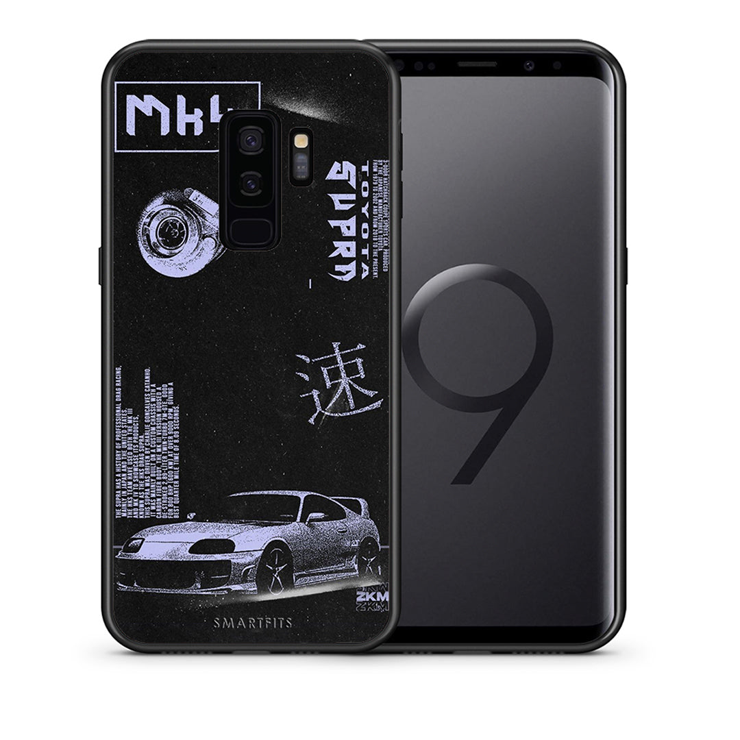 Θήκη Αγίου Βαλεντίνου Samsung S9 Plus Tokyo Drift από τη Smartfits με σχέδιο στο πίσω μέρος και μαύρο περίβλημα | Samsung S9 Plus Tokyo Drift case with colorful back and black bezels