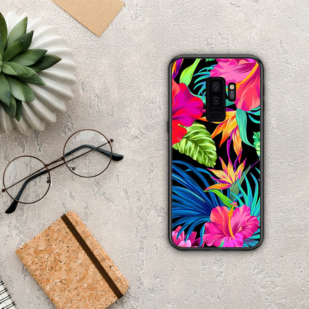 Tropical Flowers - Samsung Galaxy S9+ θήκη