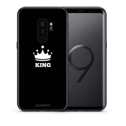 Θήκη Samsung S9 Plus King Valentine από τη Smartfits με σχέδιο στο πίσω μέρος και μαύρο περίβλημα | Samsung S9 Plus King Valentine case with colorful back and black bezels