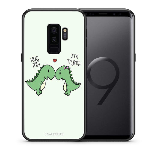 Θήκη Samsung S9 Plus Rex Valentine από τη Smartfits με σχέδιο στο πίσω μέρος και μαύρο περίβλημα | Samsung S9 Plus Rex Valentine case with colorful back and black bezels