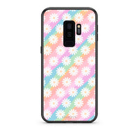 Thumbnail for samsung s9 plus White Daisies θήκη από τη Smartfits με σχέδιο στο πίσω μέρος και μαύρο περίβλημα | Smartphone case with colorful back and black bezels by Smartfits