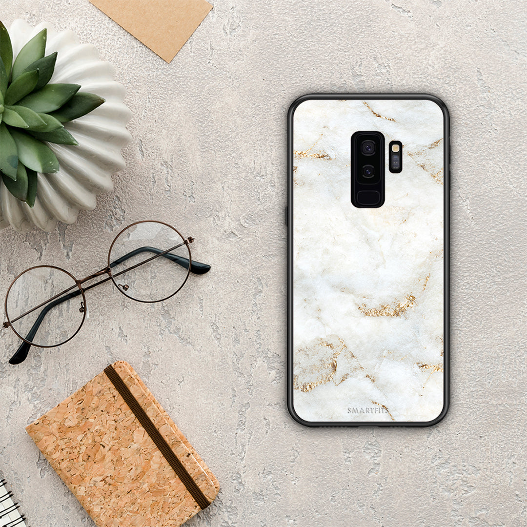White Gold Marble - Samsung Galaxy S9+ θήκη