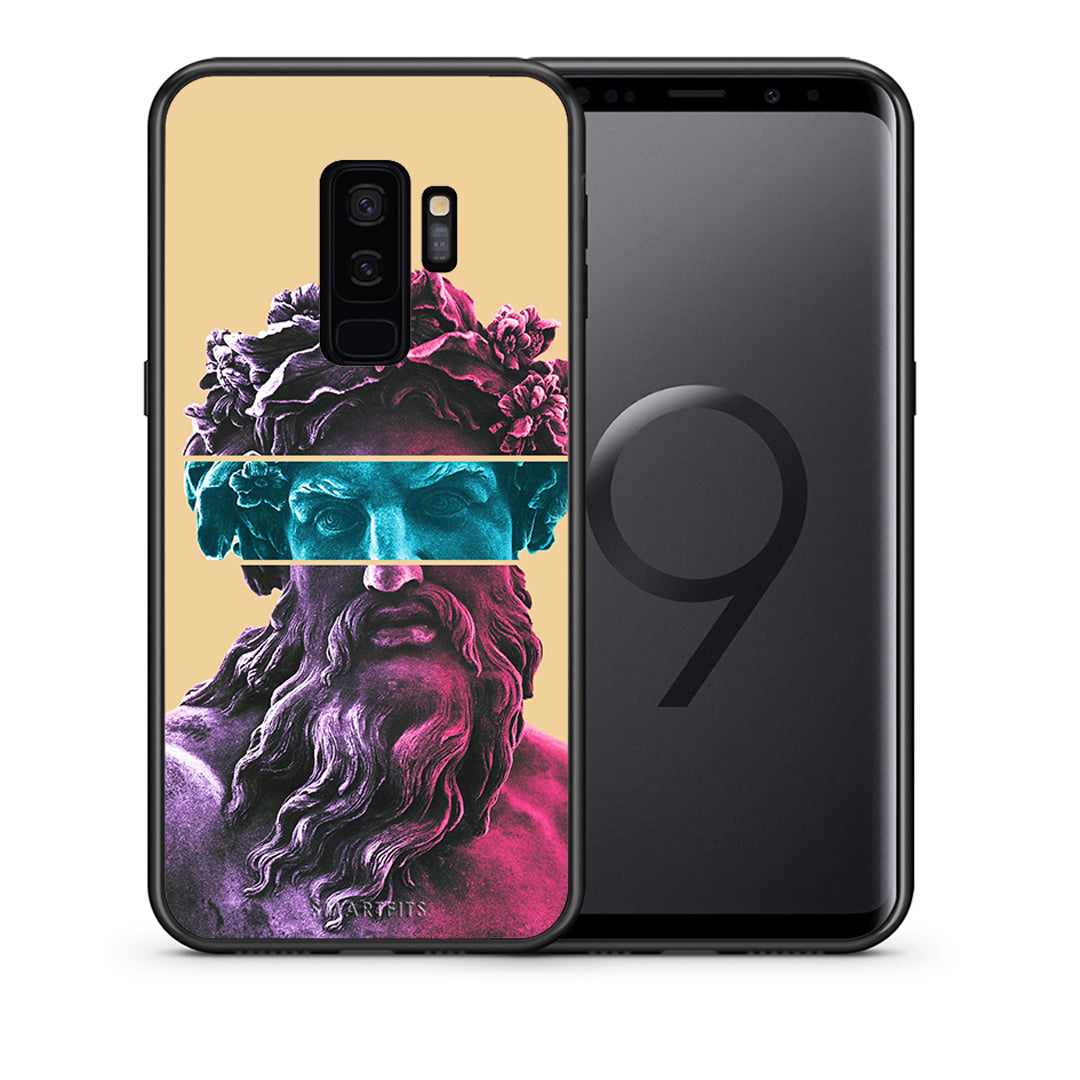 Θήκη Αγίου Βαλεντίνου Samsung S9 Plus Zeus Art από τη Smartfits με σχέδιο στο πίσω μέρος και μαύρο περίβλημα | Samsung S9 Plus Zeus Art case with colorful back and black bezels